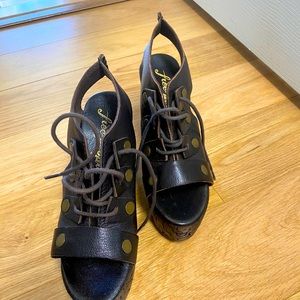 Free People chunky platform heels